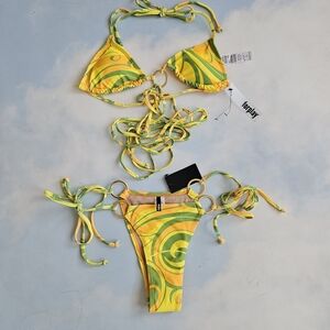 Sexy Two Piece Green Bikini Swim Brazillian Style